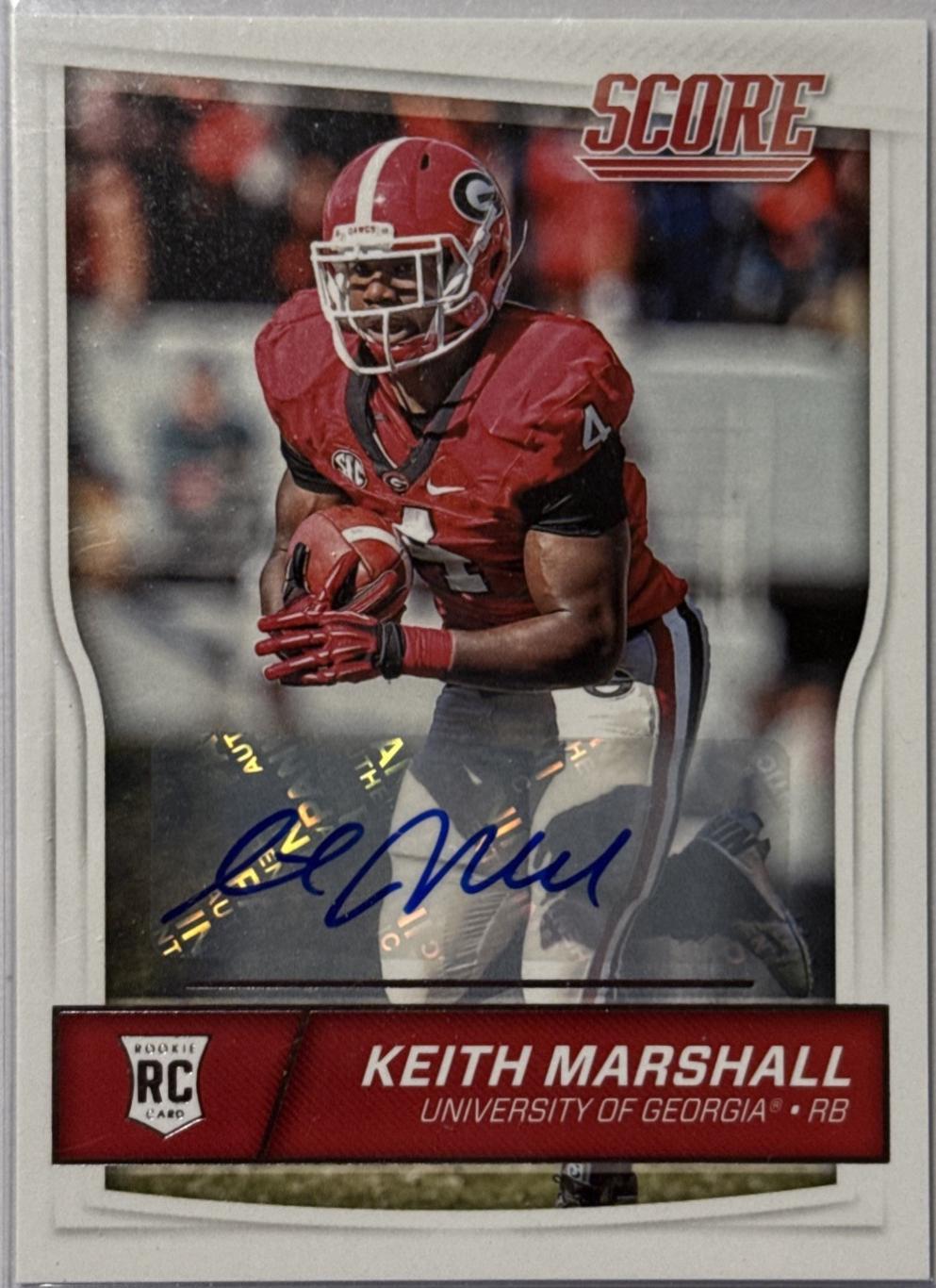 Keith Marshall [Autograph Scorecard] #422
