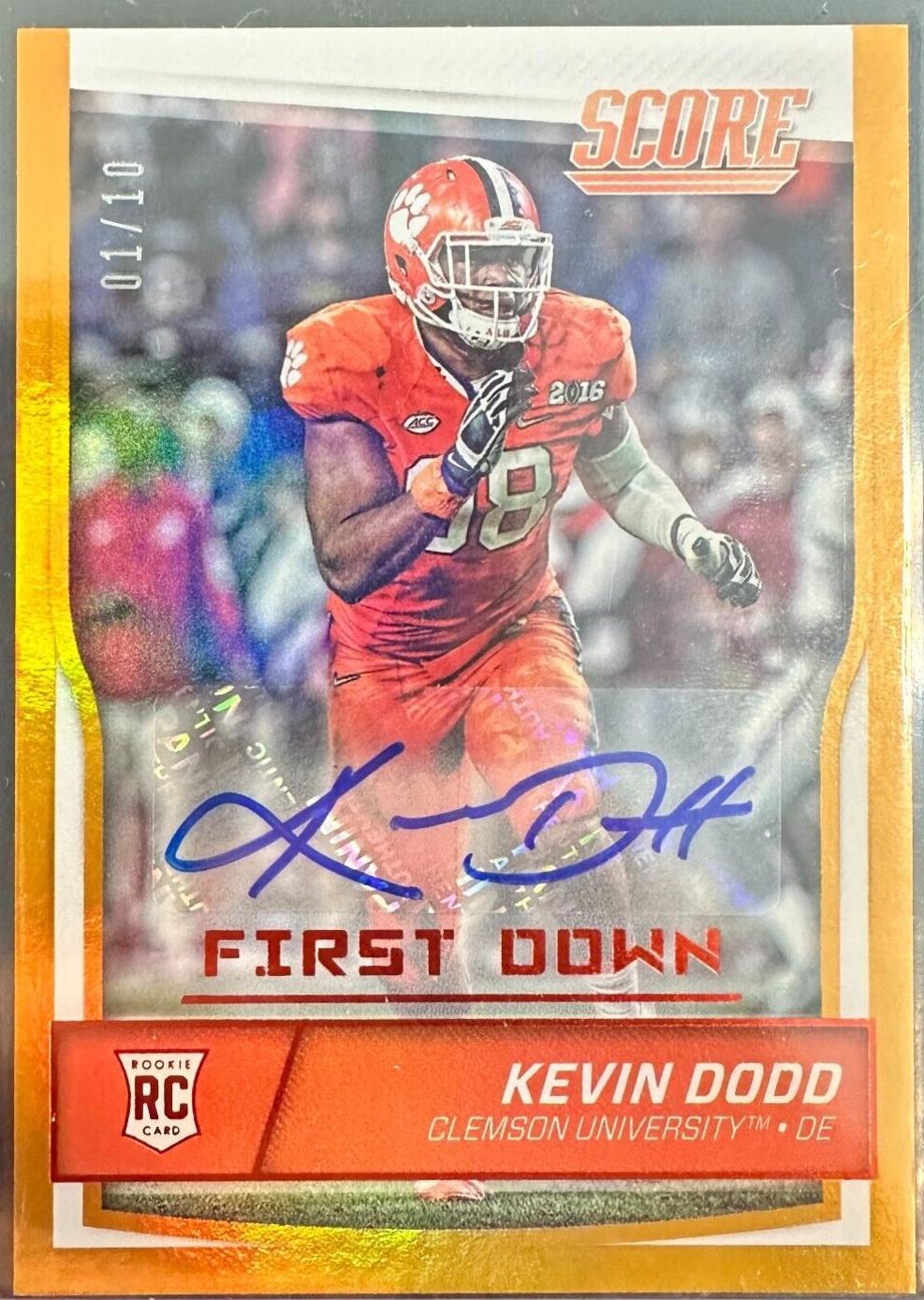 Kevin Dodd [Autograph First Down] #403
