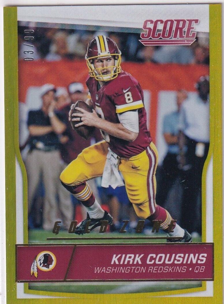Kirk Cousins [Jumbo Gold Zone] #321