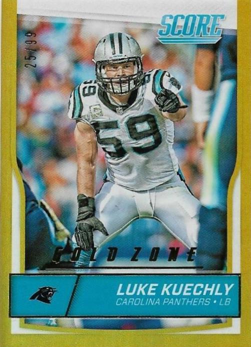 Luke Kuechly [Jumbo Gold Zone] #50