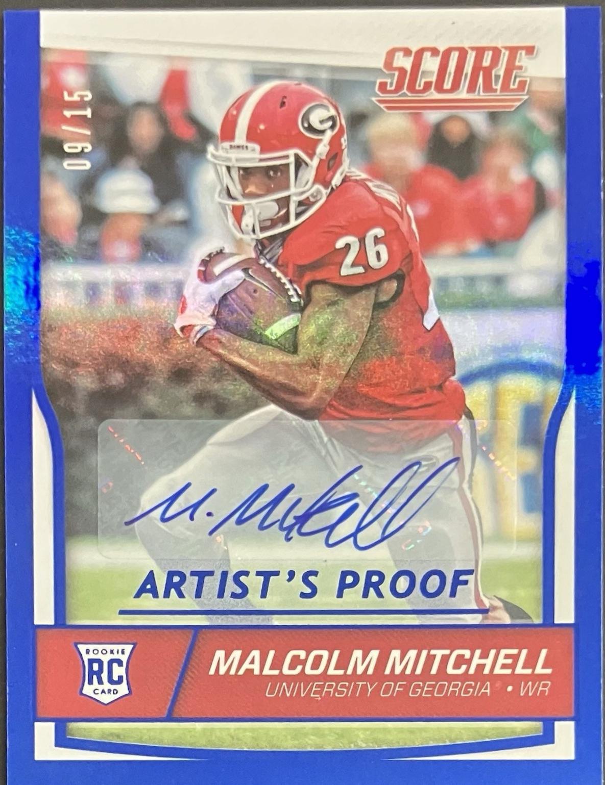 Malcolm Mitchell [Autograph Jumbo Artist's Proof] #429