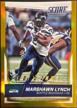Marshawn Lynch [Jumbo Gold Zone] #282