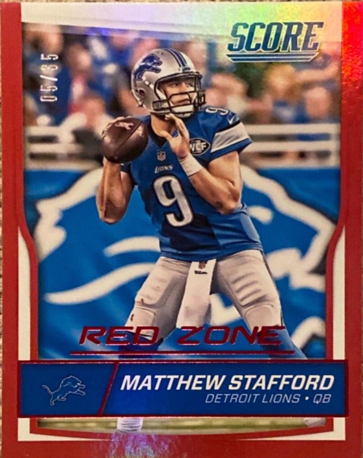 Matthew Stafford [Jumbo Red Zone] #107