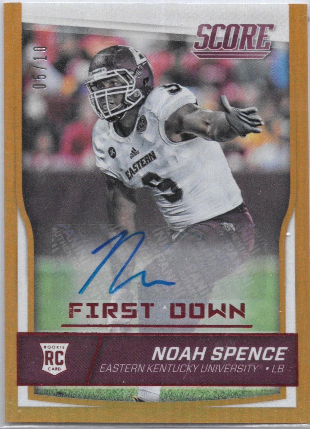 Noah Spence [Autograph First Down] #427