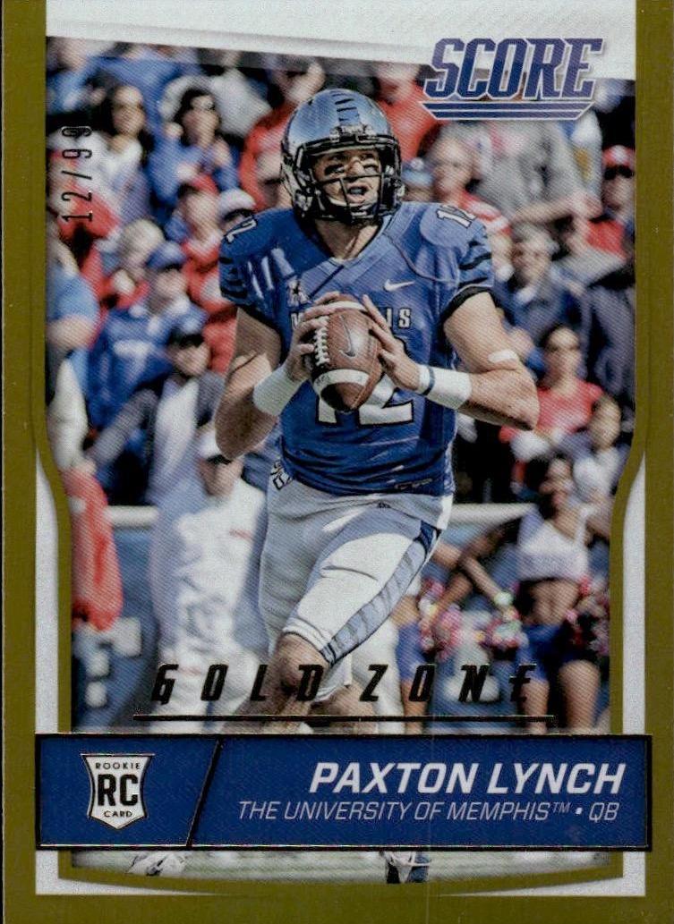 Paxton Lynch [Jumbo Gold Zone] #331