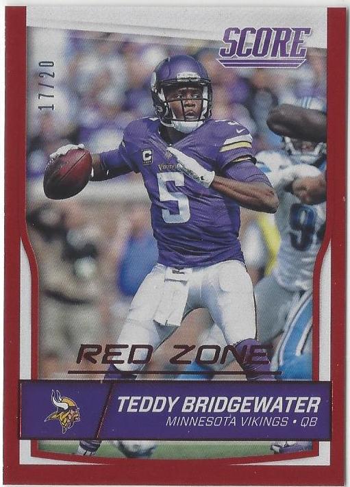 Teddy Bridgewater [Jumbo Red Zone] #179