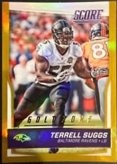 Terrell Suggs [Jumbo Gold Zone] #30