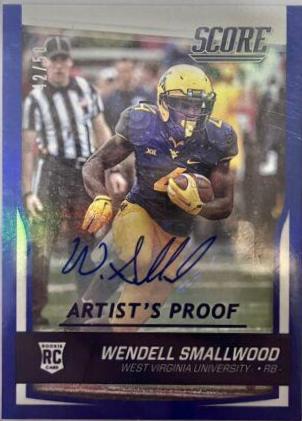 Wendell Smallwood [Autograph Artist's Proof] #433