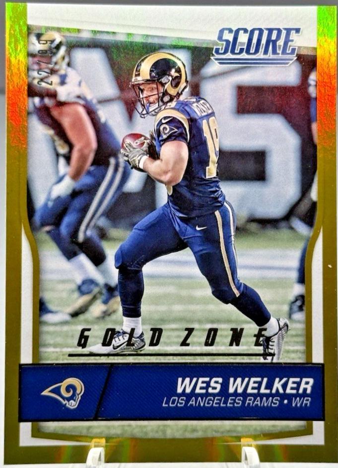 Wes Welker [Jumbo Gold Zone] #294