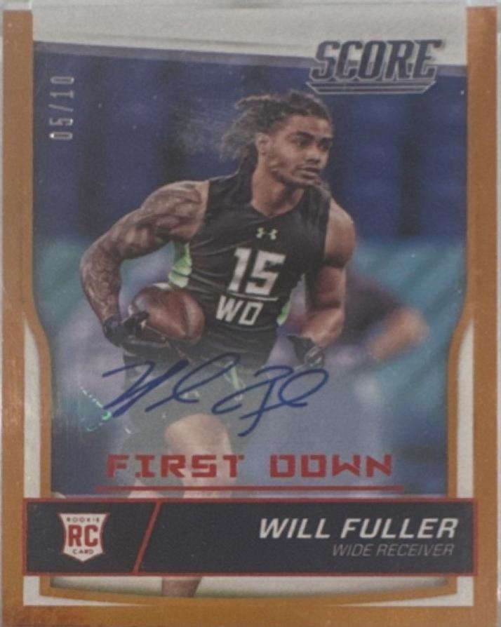 Will Fuller [Autograph First Down] #366