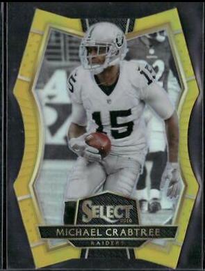 Michael Crabtree [Gold Prizm Die Cut] #151