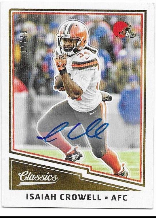 Isaiah Crowell [Autograph] #48