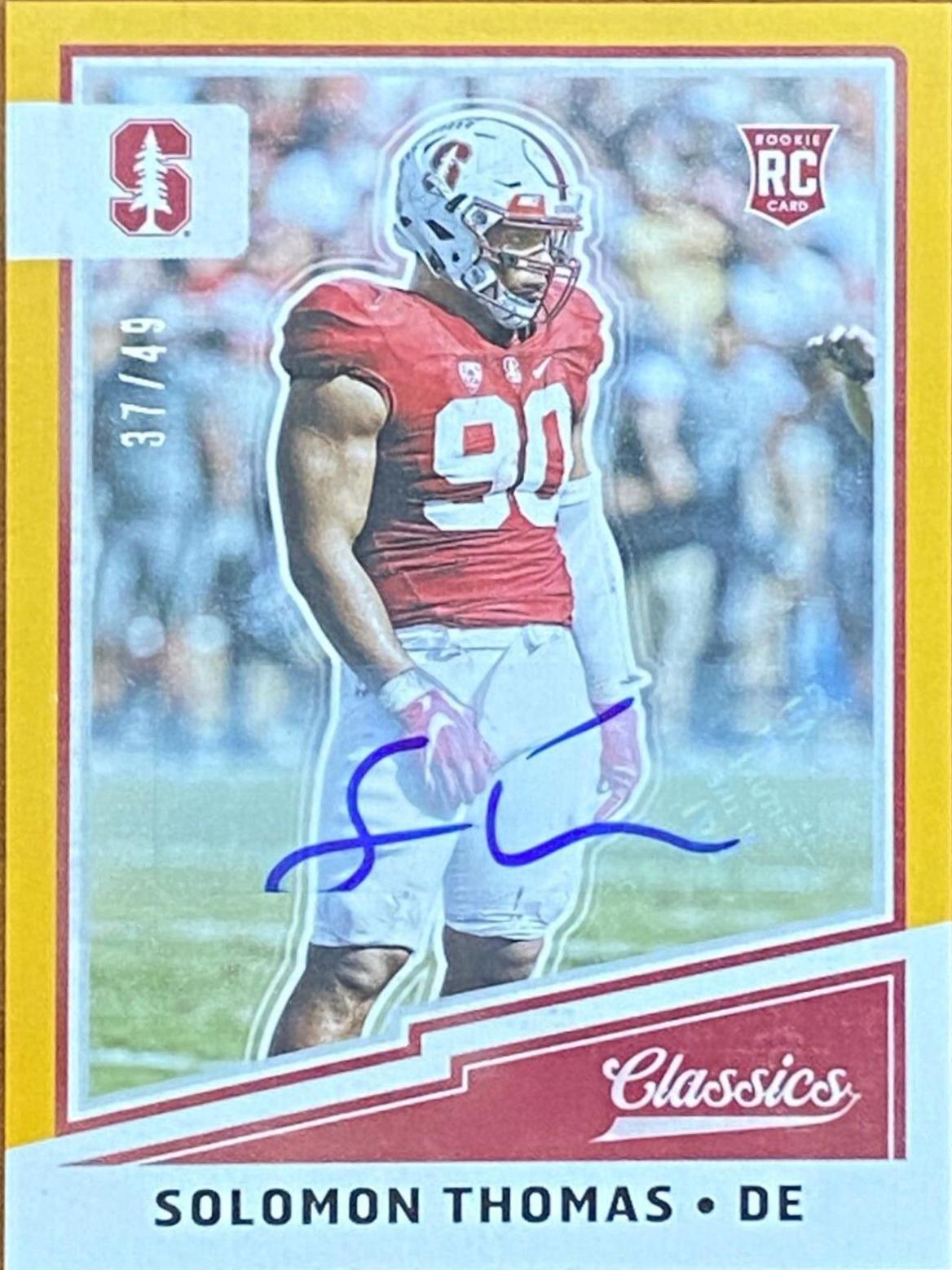 Solomon Thomas [Autograph Gold] #282