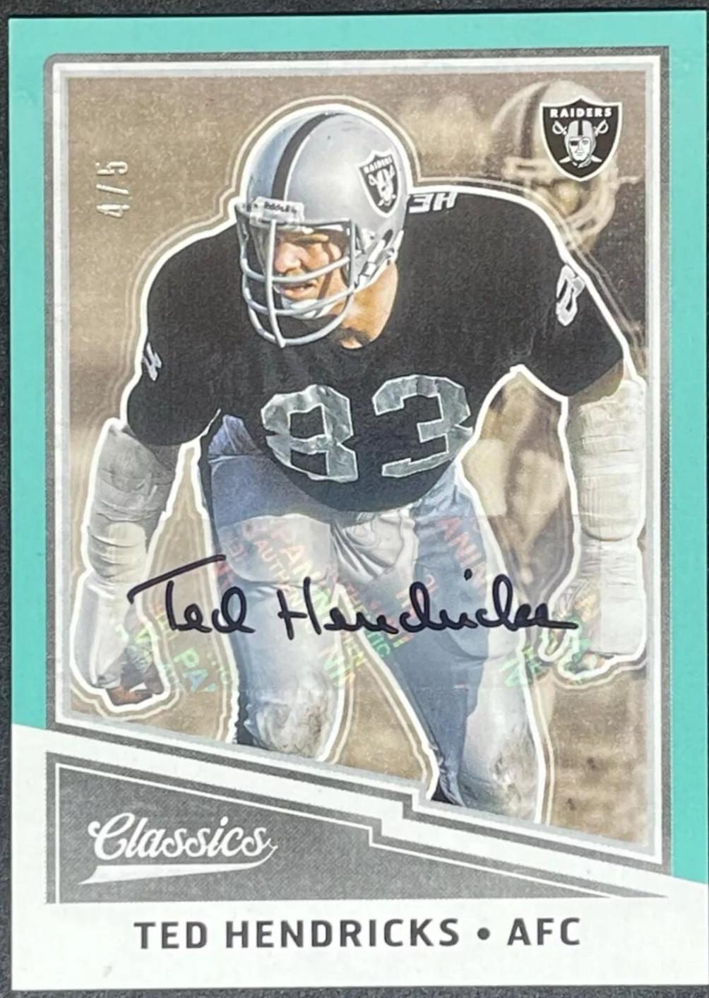 Ted Hendricks [Autograph Blue] #188