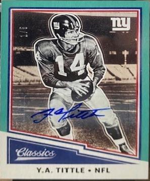 Y.A. Tittle [Autograph Blue] #128