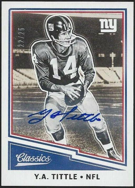 Y.A. Tittle [Autograph] #128