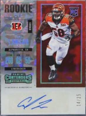Carl Lawson [Autograph Cracked Ice] #134