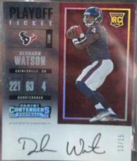 Deshaun Watson [Autograph Playoff Ticket] #302