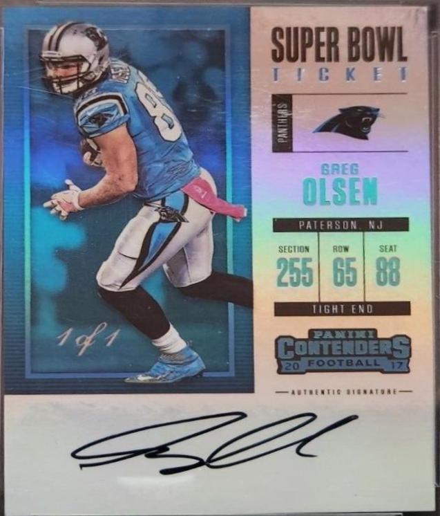 Greg Olsen [Autograph Championship Ticket] #381