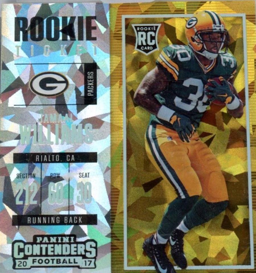 Jamaal Williams [Autograph Cracked Ice] #321