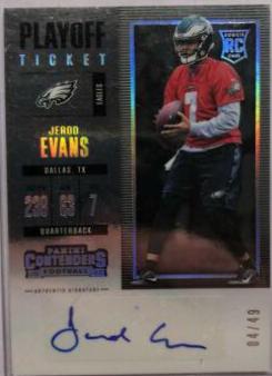 Jerod Evans [Autograph Playoff Ticket] #208