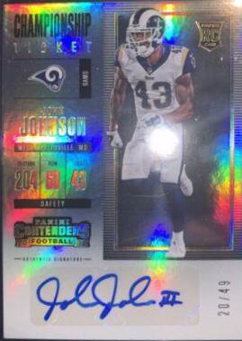 John Johnson [Autograph Championship Ticket] #176