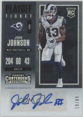 John Johnson [Autograph Playoff Ticket] #176