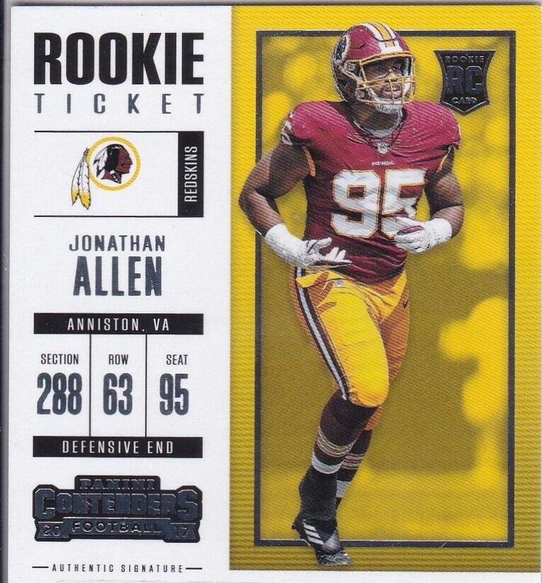 Jonathan Allen [Autograph Championship Ticket] #132