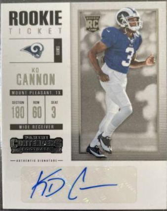 KD Cannon [Autograph Championship Ticket] #209