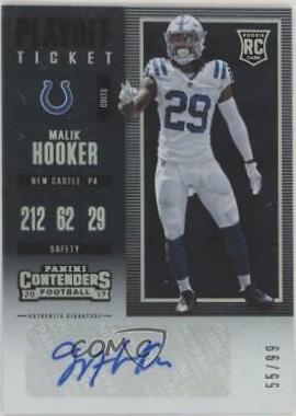 Malik Hooker [Autograph Playoff Ticket] #120