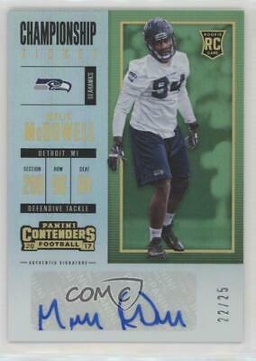 Malik McDowell [Autograph Championship Ticket] #140