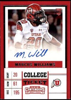 Marcus Williams [Autograph Championship Ticket] #196