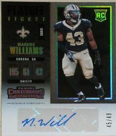 Marcus Williams [Autograph Playoff Ticket] #196