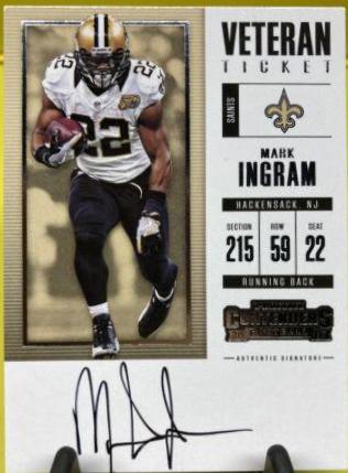 Mark Ingram [Autograph Championship Ticket] #383