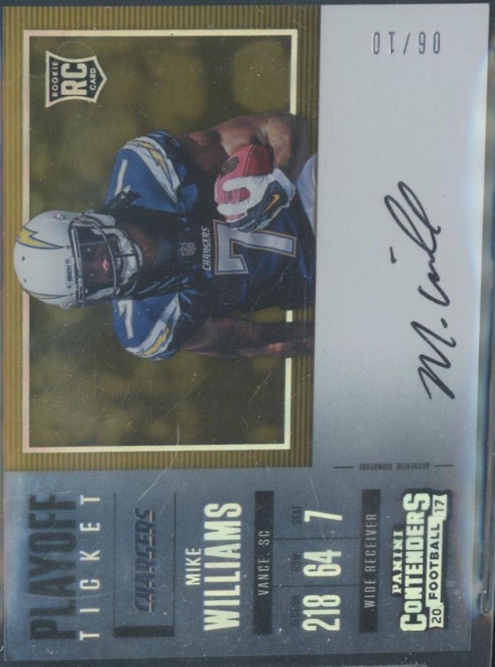 Mike Williams [Autograph Playoff Ticket] #365