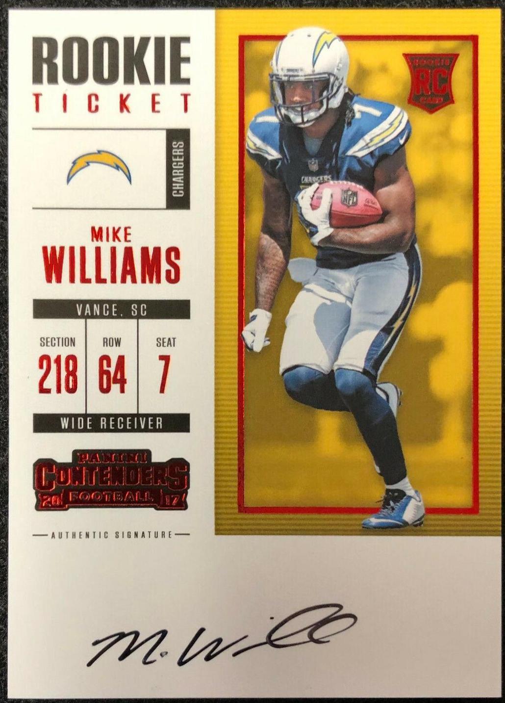 Mike Williams [Autograph Red Zone] #325