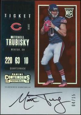 Mitchell Trubisky [Autograph Playoff Ticket] #301
