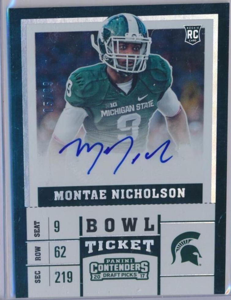 Montae Nicholson [Autograph Championship Ticket] #231