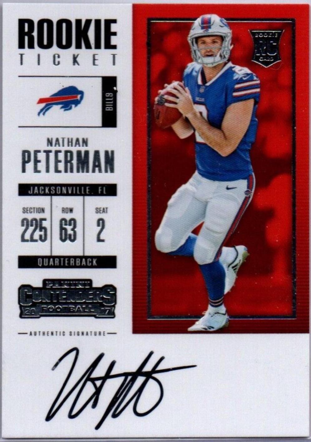 Nathan Peterman [Autograph Championship Ticket] #348