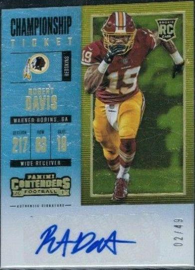 Robert Davis [Autograph Championship Ticket] #141