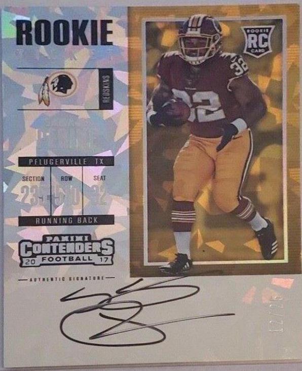 Samaje Perine [Autograph Cracked Ice] #315