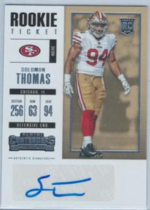 Solomon Thomas [Autograph] #116