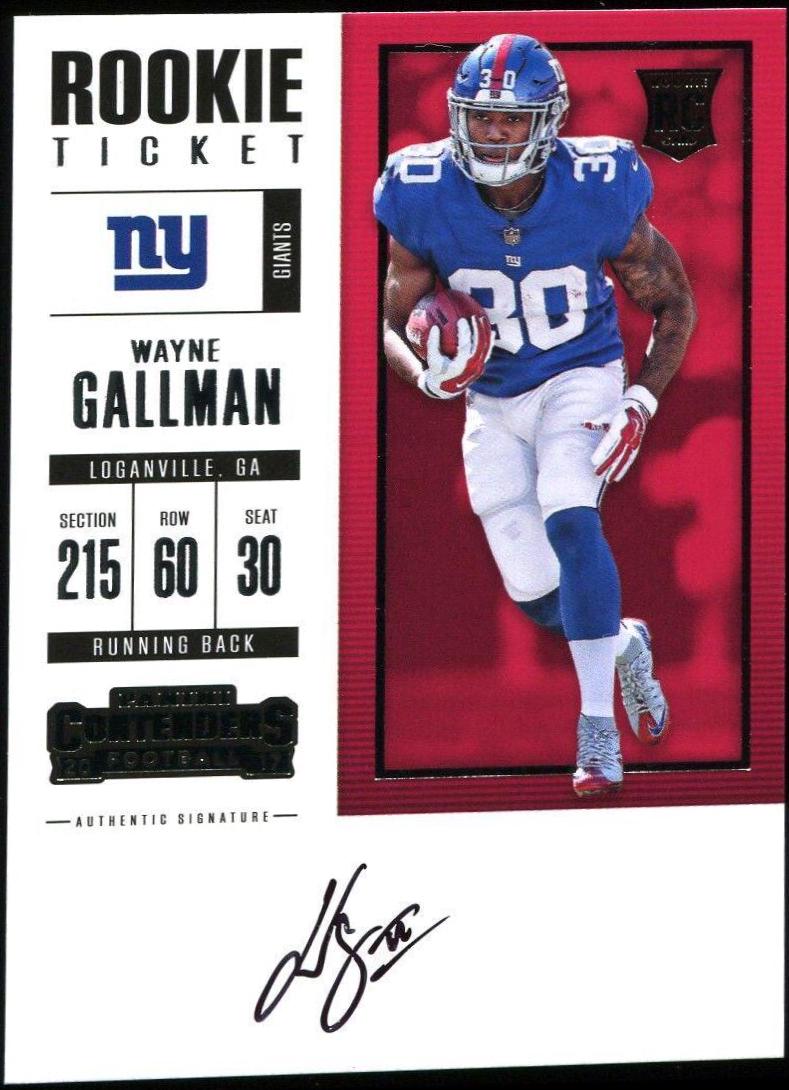 Wayne Gallman [Autograph Championship Ticket] #316