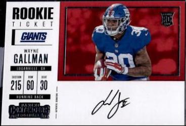 Wayne Gallman [Autograph Championship Ticket] #356