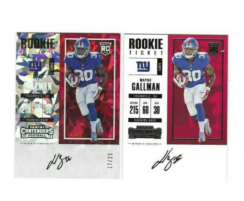 Wayne Gallman [Autograph Cracked Ice] #316