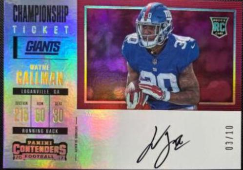 Wayne Gallman [Autograph Playoff Ticket] #356