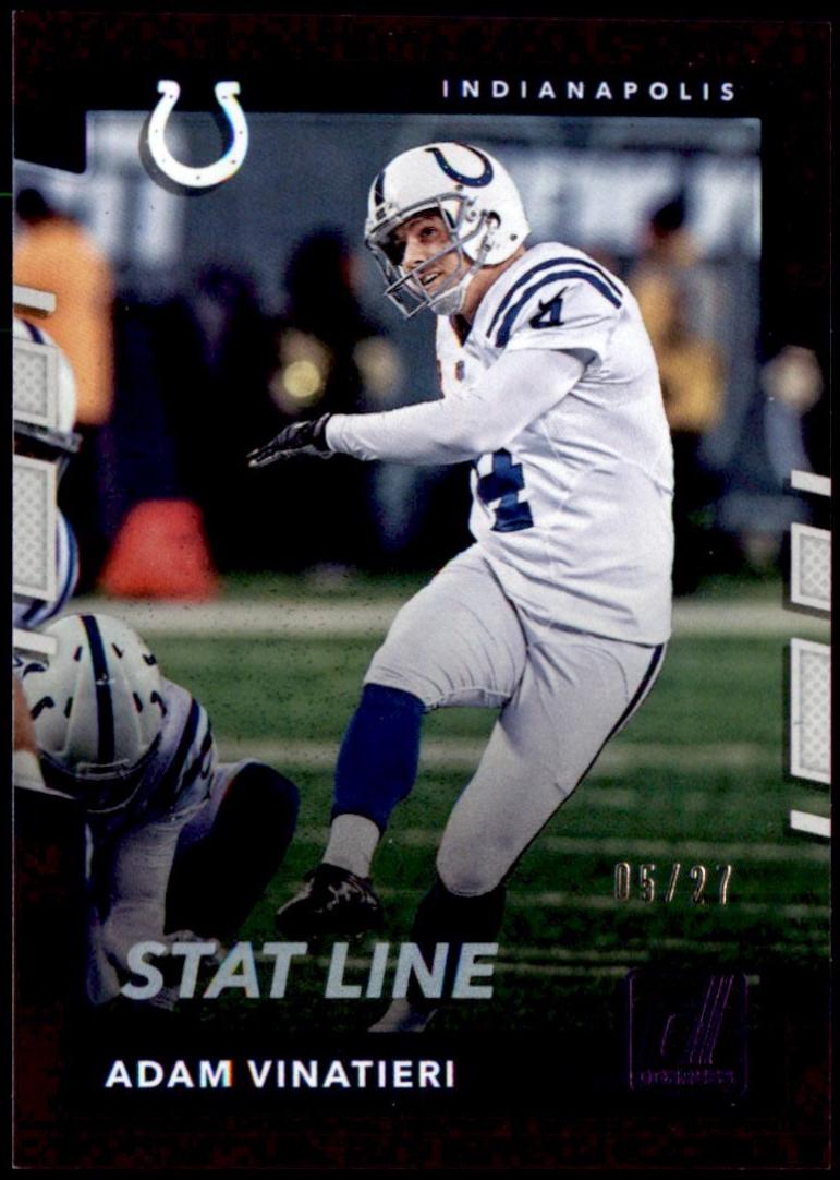 Adam Vinatieri [Season Stat Line Press Proof] #274