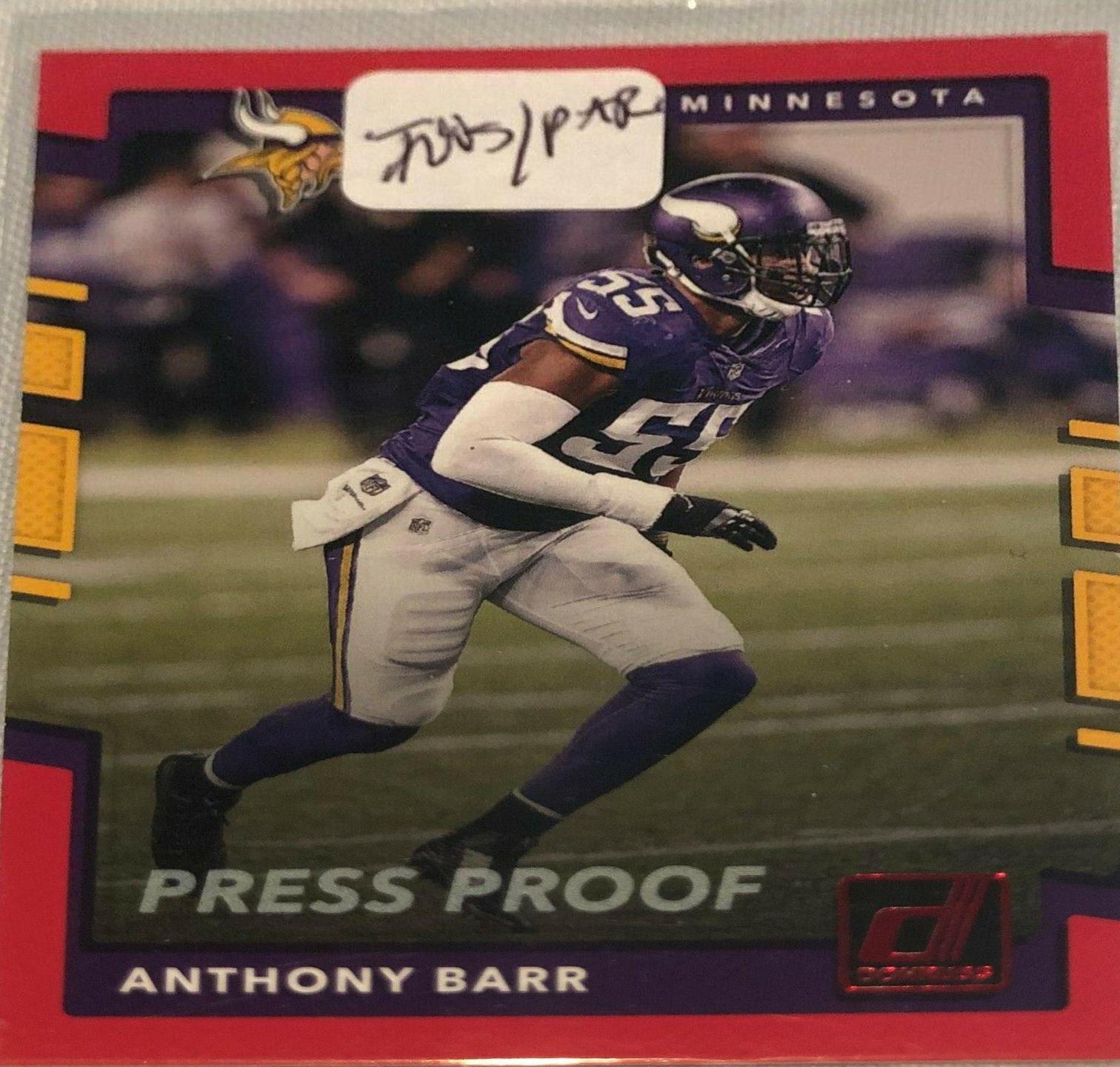 Anthony Barr [Red Press Proof] #186