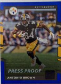 Antonio Brown [Blue Press Proof] #18