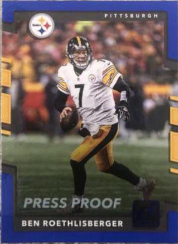Ben Roethlisberger [Blue Press Proof] #34